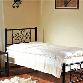 Argimo Stella Tek Kişilik 100x200 CM Ferforje Siyah Metal Karyola