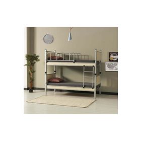 Argimo Yurt Genç Çocuk Odası 90x200 cm Metal Gri Ranza ve Karyola