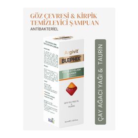 Argivit Blephix Göz Çevresi ve Makyaj 50 ml Temizleme Şampuanı