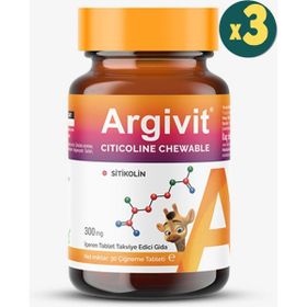 Argivit Citicoline Chewable 3x30 Çiğnenebilir Tablet