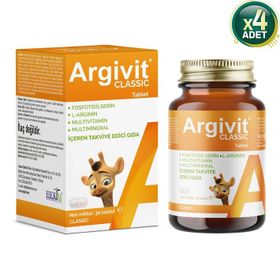 Argivit Classic Fosfotidilserin L-Arjinin Multivitamin Multimineral 4x30 Tablet