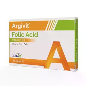 Argivit Folic Acid Vitamin B9 30 Tablet