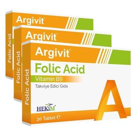 Argivit Folic Acid Vitamin B9 3x30 Tablet