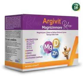 Argivit Magnizinmore Relax 2x30 Saşe