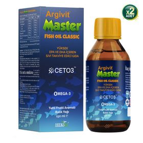Argivit Master Fish Oil Classic Tutti Frutti Aromalı 150 ml Balık Yağı