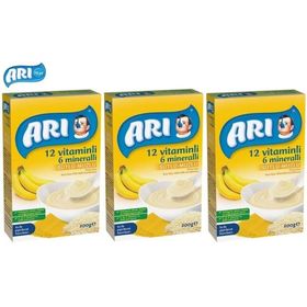 Arı 4+ Ay 3x200 gr Sütlü Muzlu Pirinç Unu Bebek Maması