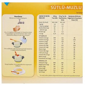 Arı 4+ Ay 3x250 gr 12 Vitaminli 6 Mineralli Sütlü Pirinçli Muzlu Pirinç Unu