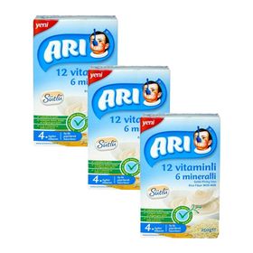 Arı 4+ Ay 3x250 gr Çoklu Paket Sütlü Pirinç Unu Bebek Maması
