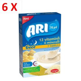 Arı 6+ Ay 6x250 gr 7 Tahıllı Gece Kaşık Maması