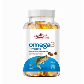 Arı Damlası Omega 3 Propolis 100 Kapsül Balık Yağı