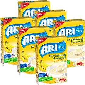 Arı Mama Sütlü Muzlu Pirinç Unu 6x250 gr Kaşık Maması