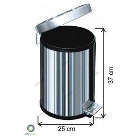 Arı Metal 12 lt Paslanmaz Pedallı Çöp Kovası