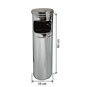 Arı Metal 1202 15 lt Paslanmaz Kolon Küllük