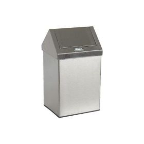 Arı Metal 1306 Sallanır Çatı Kapak Paslanmaz 16 lt Çöp Kovası