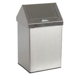 Arı Metal 1306 Sallanır Çatı Kapak Paslanmaz 16 lt Çöp Kovası