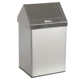 Arı Metal 1307 Sallanır Çatı Kapak Paslanmaz 54 lt Çöp Kovası