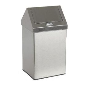 Arı Metal 1307 Sallanır Çatı Kapak Paslanmaz 54 lt Çöp Kovası