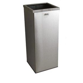 Arı Metal 1338 Kare Çemberli Paslanmaz 37 lt Çöp Kovası