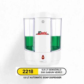 Arı Metal 2218 Fotoselli Plastik 800 ml Sıvı Sabunluk