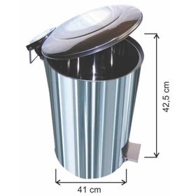 Arı Metal 430 Endüstriyel Pedallı 40 lt Çöp Kovası
