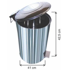 Arı Metal 430 Endüstriyel Pedallı 40 lt Çöp Kovası
