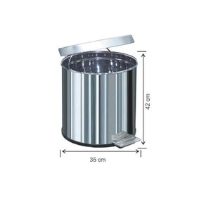 Arı Metal 430 Pedallı 40 lt Su Sızdırmaz Çöp Kovası