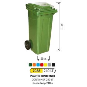 Arı Metal 7088 240 lt Konteyner Çöp Kovası