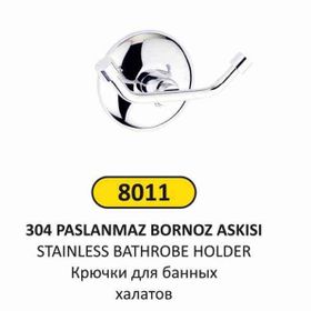 Arı Metal 8011 304 Kalite Çiftli Bornoz Askılığı
