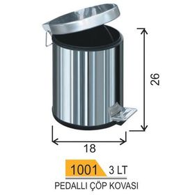 Arı Metal A1001 Pedallı Çöp Kovası