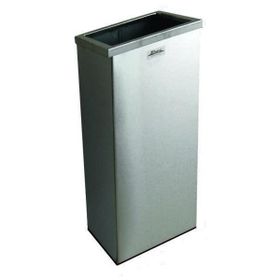 Arı Metal Çemberli Dikdörtgen 30 lt Paslanmaz Çöp Kovası