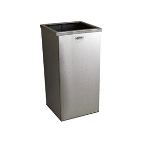 Arı Metal Çemberli Dikdörtgen 54 lt Paslanmaz Çöp Kovası