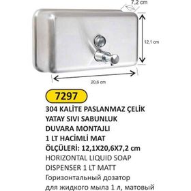 Arı Metal Mat 1 llt Sıvı Sabunluk