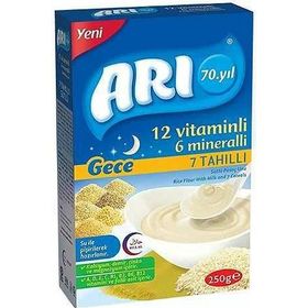 Arı Sütlü 7 Tahıllı Gece 250 gr Pirinç Unu Mama