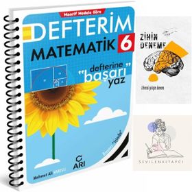 Arı Yayıncılık 6.Sınıf Konu Anlatım Matematik Defter+Zihin Deneme