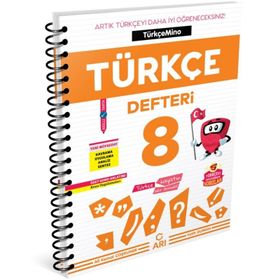Arı Yayıncılık 8. Sınıf Türkçemino Akıllı Türkçe Defteri