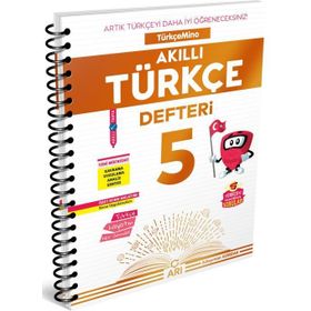 Arı Yayınları 5. Sınıf Türkçemino Akıllı Türkçe Defteri