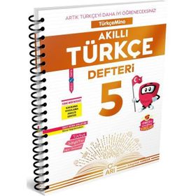 Arı Yayınları 5. Sınıf Türkçemino Akıllı Türkçe Defteri