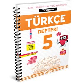 Arı Yayınları 5. Sınıf Türkçemino Akıllı Türkçe Defteri