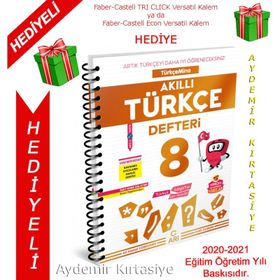 Arı Yayınları 8. Sınıf Türkçemino Akıllı Türkçe Defteri