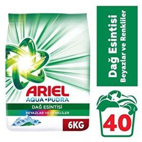 Ariel Dağ Esintisi Beyazlar ve Renkliler 6 kg Çamaşır Deterjanı