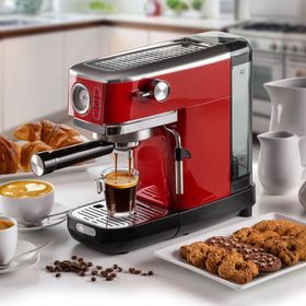Ariete Moderna Espresso Slim Kırmızı Kahve Makinesi