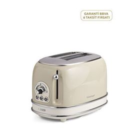 Ariete Vintage 0155/13 2 Dilim Ekmek Bej Kızartma Makinesi