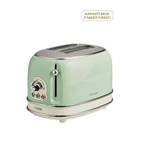 Ariete Vintage 0155/146 Yeşil 2 Dilim 6 Kademeli Isı Ayarlı Ekmek Kızartma Makinesi