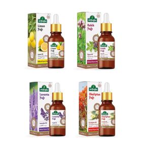 Arifoğlu 4 x 20 ml Lavanta Yağı + Limon Yağı + Kekik Yağı + Okaliptus Yağı