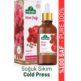 Arifoğlu Castor Oil 50 ml Saf ve Doğal Soğuk Sıkım Hint Yağı