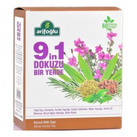 Arifoğlu Dokuzu Bir Yerde Bitki Süzen Poşet Çay 60