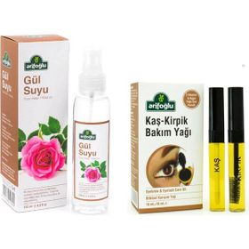 Arifoğlu Kaş Kirpik Bakım Yağı 10ml+10ml - Arifoğlu Gül Suyu 125 ml