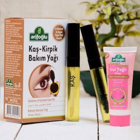 Arifoğlu Kaş Kirpik Bakım Yağı 20 ml + 100 ml x 2 Organik Saç Yağı