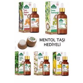 Arifoğlu Sakal Bakım Yağı Seti (50 ml Tatlı Badem Yağı+20 ml Sarımsak Yağı+50 ml Sızma Zeytin Yağı+20 ml Ylang Ylang Yağı) Mentol Taşı Hediyeli