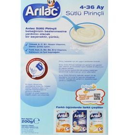Arılac 200 g Sütlü Pirinçli Bebek Maması